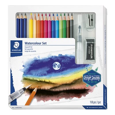Watercolor pencils Design Journey